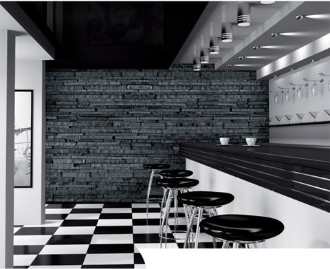 Black and Grey Wall Mural 