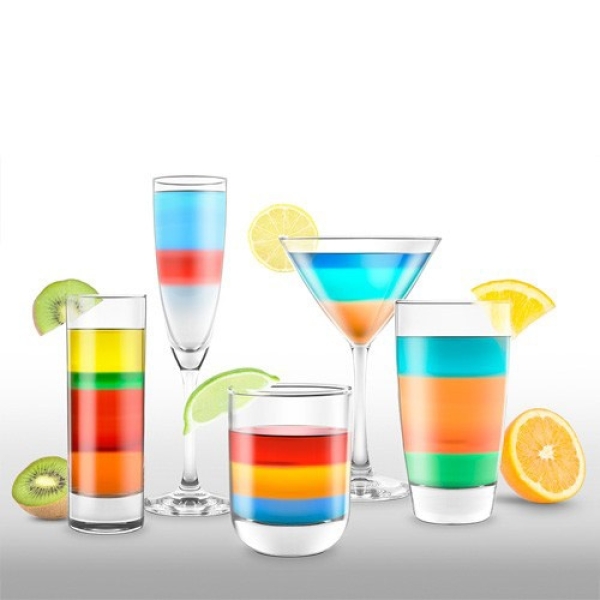 Final Touch Rainbow Cocktail - Bilde 3